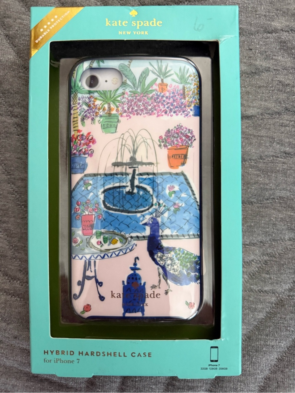 kate spade Blue Rim Hybrid Hardshell iPhone Case